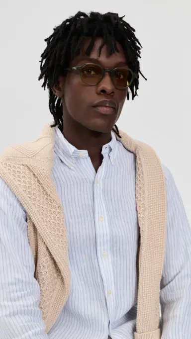 Garrett Leight Temescal Sunglasses Evgrn/Sfpmp One Size | Thumbnail 4 Garrett Leight Temescal Sunglasses Evgrn/Sfpmp One Size | Thumbnail 4