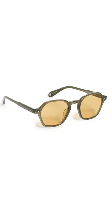 Garrett Leight Temescal Sunglasses Evgrn/Sfpmp One Size | Thumbnail 1 Garrett Leight Temescal Sunglasses Evgrn/Sfpmp One Size | Thumbnail 1