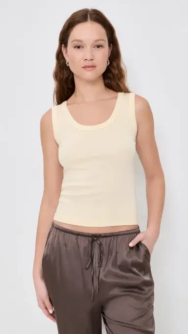 ENZA COSTA Supima Baby Rib Tank Flan | Thumbnail 2 ENZA COSTA Supima Baby Rib Tank Flan | Thumbnail 2
