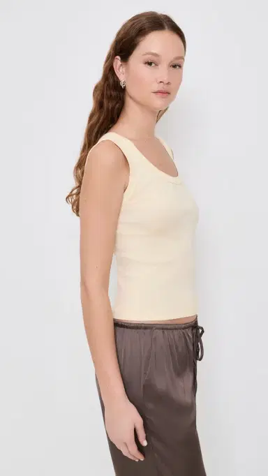 ENZA COSTA Supima Baby Rib Tank Flan | Thumbnail 4 ENZA COSTA Supima Baby Rib Tank Flan | Thumbnail 4