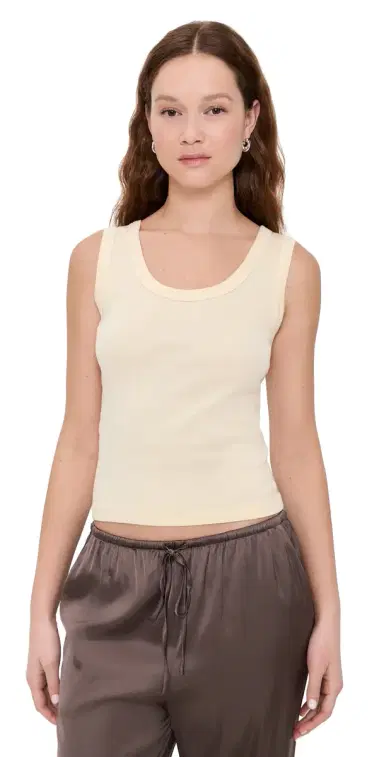 ENZA COSTA Supima Baby Rib Tank Flan | Thumbnail 1 ENZA COSTA Supima Baby Rib Tank Flan | Thumbnail 1