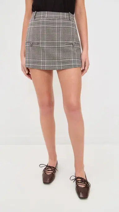 LE BOP Simone Skort Tan Plaid 8 | Thumbnail 2 LE BOP Simone Skort Tan Plaid 8 | Thumbnail 2