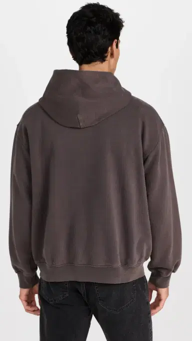 Madewell The McCarren Midweight Hoodie Sweatshirt Black Coal | Thumbnail 3 Madewell The McCarren Midweight Hoodie Sweatshirt Black Coal | Thumbnail 3