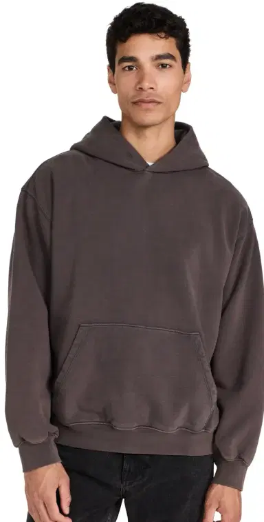 Madewell The McCarren Midweight Hoodie Sweatshirt Black Coal | Thumbnail 1 Madewell The McCarren Midweight Hoodie Sweatshirt Black Coal | Thumbnail 1