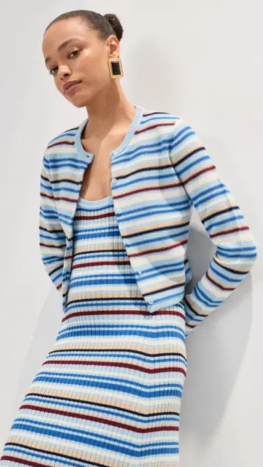 LE BOP Teller Dress Sky Multi Stripe S | Thumbnail 5 LE BOP Teller Dress Sky Multi Stripe S | Thumbnail 5
