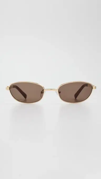 Luv Lou The Brooklyn Sunglasses Gold One Size | Thumbnail 2 Luv Lou The Brooklyn Sunglasses Gold One Size | Thumbnail 2
