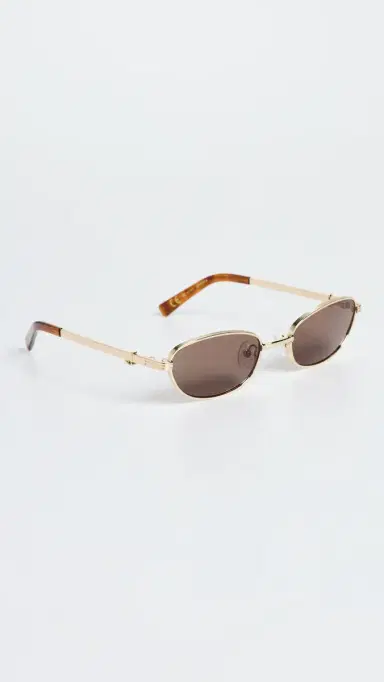 Luv Lou The Brooklyn Sunglasses Gold One Size | Thumbnail 4 Luv Lou The Brooklyn Sunglasses Gold One Size | Thumbnail 4