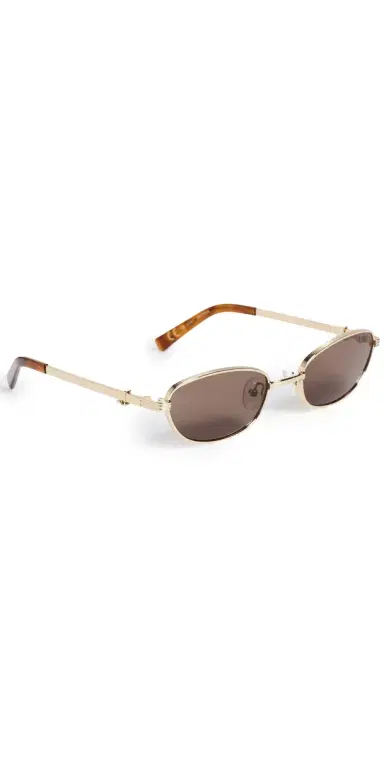 Luv Lou The Brooklyn Sunglasses Gold One Size | Thumbnail 1 Luv Lou The Brooklyn Sunglasses Gold One Size | Thumbnail 1