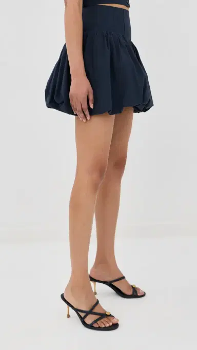 SIMKHAI Pippa Bubble Mini Skirt idnight | Thumbnail 4 SIMKHAI Pippa Bubble Mini Skirt idnight | Thumbnail 4