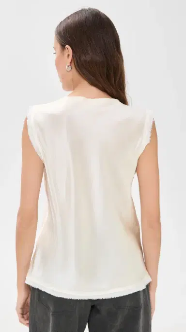 ALL THREE Amanda ilk Tank Off-White | Thumbnail 3 ALL THREE Amanda ilk Tank Off-White | Thumbnail 3