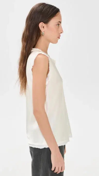 ALL THREE Amanda ilk Tank Off-White | Thumbnail 4 ALL THREE Amanda ilk Tank Off-White | Thumbnail 4