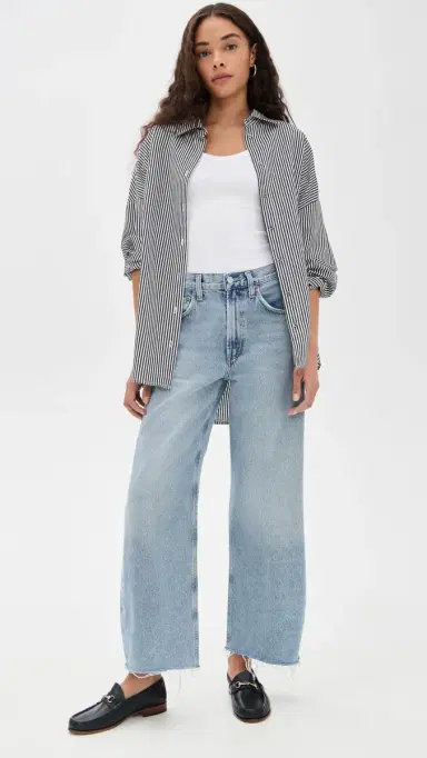 AGOLDE Low Curve Fray Jeans Force 31 | Thumbnail 2 AGOLDE Low Curve Fray Jeans Force 31 | Thumbnail 2
