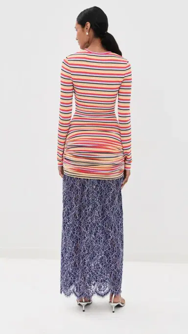 Christopher Esber Calypso Iris Lace Dress Calypso Stripe | Thumbnail 3 Christopher Esber Calypso Iris Lace Dress Calypso Stripe | Thumbnail 3