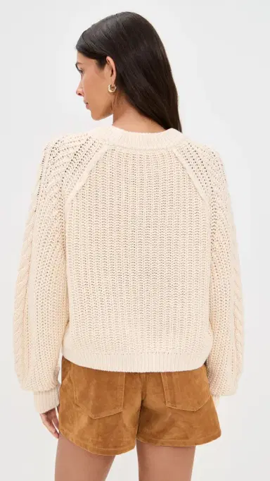 Free People Frankie Cable Pullover Buttercream | Thumbnail 3 Free People Frankie Cable Pullover Buttercream | Thumbnail 3