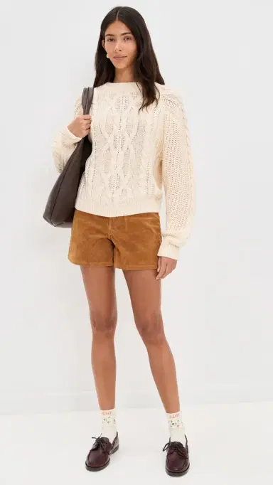 Free People Frankie Cable Pullover Buttercream | Thumbnail 5 Free People Frankie Cable Pullover Buttercream | Thumbnail 5