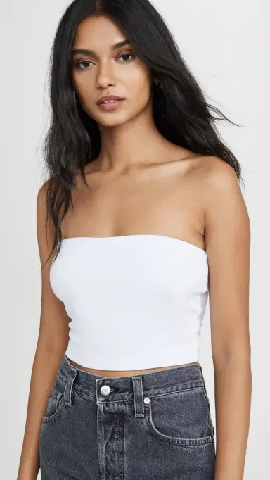 susana monaco Crop Tube Top Sugar | Thumbnail 2 susana monaco Crop Tube Top Sugar | Thumbnail 2