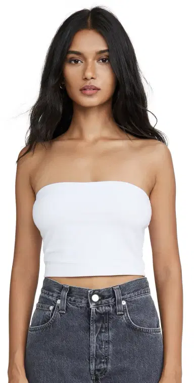 susana monaco Crop Tube Top Sugar | Thumbnail 1 susana monaco Crop Tube Top Sugar | Thumbnail 1