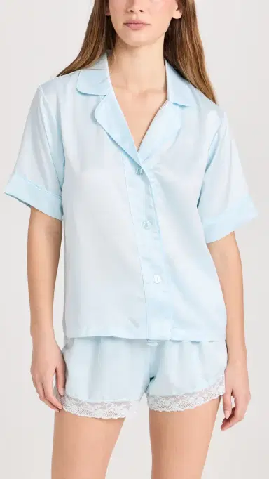 Flora Nikrooz elena Shorts Pajama et Light Blue | Thumbnail 2 Flora Nikrooz elena Shorts Pajama et Light Blue | Thumbnail 2
