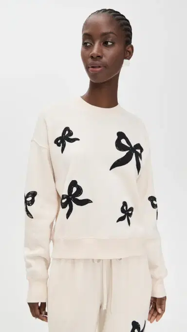 LoveShackFancy Linetta Pullover Cream | Thumbnail 2 LoveShackFancy Linetta Pullover Cream | Thumbnail 2