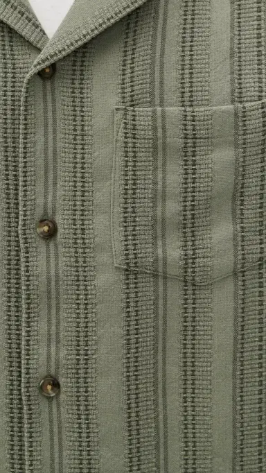 Marine Layer Dobby Resort Shirt Olive | Thumbnail 6 Marine Layer Dobby Resort Shirt Olive | Thumbnail 6