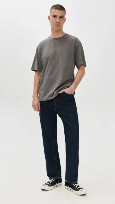 AGOLDE Asha Mock Neck Tee Flint | Thumbnail 5 AGOLDE Asha Mock Neck Tee Flint | Thumbnail 5