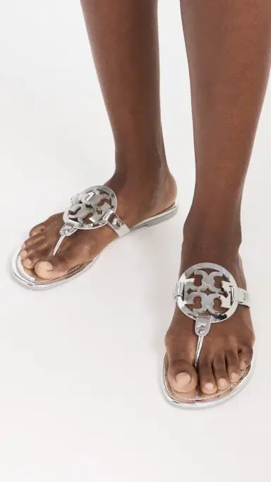 Tory Burch Miller Sandals Argento 7 | Thumbnail 3 Tory Burch Miller Sandals Argento 7 | Thumbnail 3