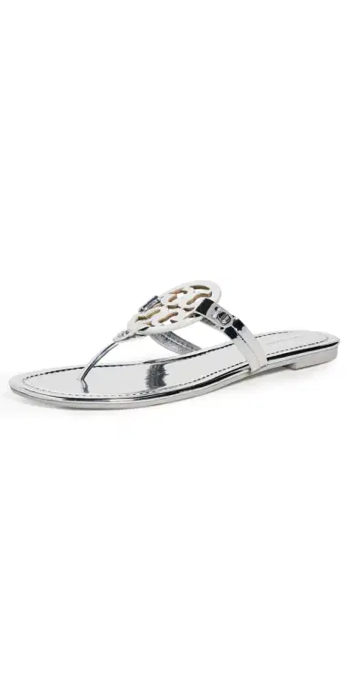 Tory Burch Miller Sandals Argento 7 | Thumbnail 1 Tory Burch Miller Sandals Argento 7 | Thumbnail 1
