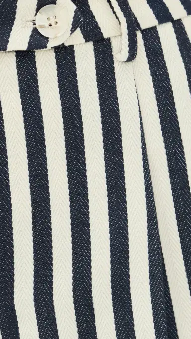 ASTR the Label Preston Shorts Cream Navy Stripe | Thumbnail 6 ASTR the Label Preston Shorts Cream Navy Stripe | Thumbnail 6