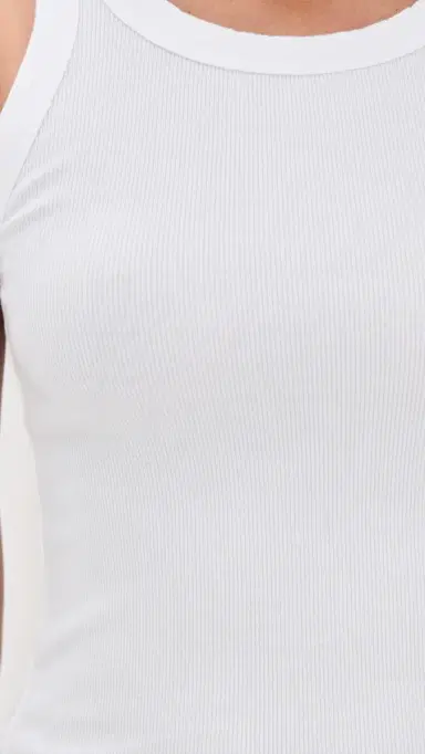 perfectwhitetee Elle Rib Tank White M | Thumbnail 6 perfectwhitetee Elle Rib Tank White M | Thumbnail 6