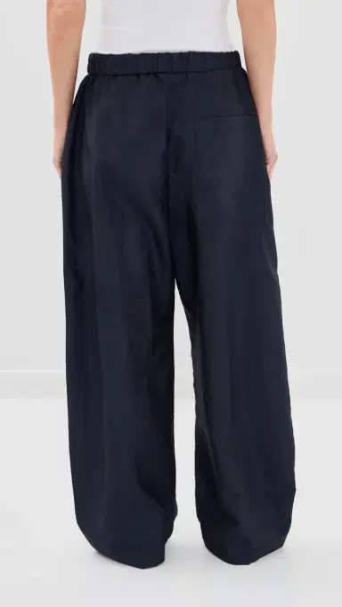 Tibi Crispy Nylon Winslow Petite Pants Navy | Thumbnail 3 Tibi Crispy Nylon Winslow Petite Pants Navy | Thumbnail 3