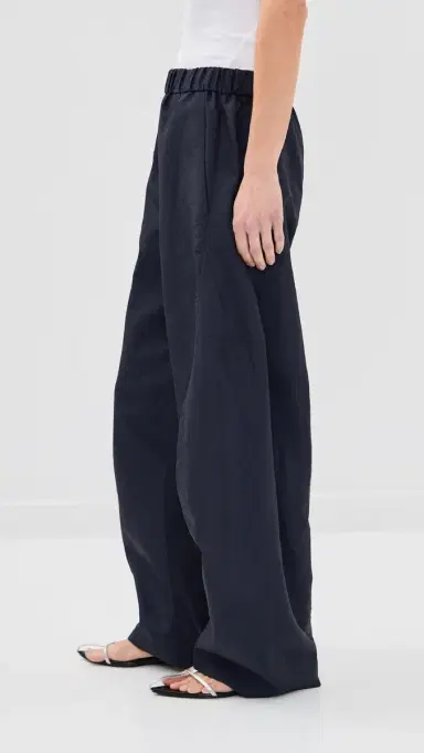 Tibi Crispy Nylon Winslow Petite Pants Navy | Thumbnail 4 Tibi Crispy Nylon Winslow Petite Pants Navy | Thumbnail 4