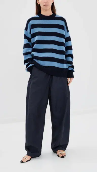 Tibi Crispy Nylon Winslow Petite Pants Navy | Thumbnail 5 Tibi Crispy Nylon Winslow Petite Pants Navy | Thumbnail 5