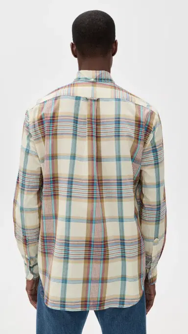 Gitman Vintage Archive Madras hirt Tan | Thumbnail 3 Gitman Vintage Archive Madras hirt Tan | Thumbnail 3
