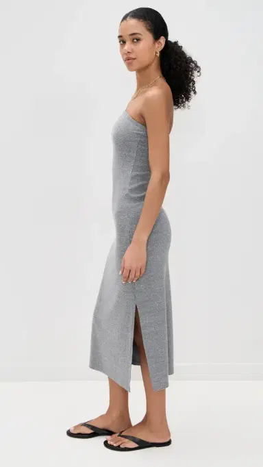 perfectwhitetee Blondie Strapless Dress Dark Heather Grey | Thumbnail 4 perfectwhitetee Blondie Strapless Dress Dark Heather Grey | Thumbnail 4