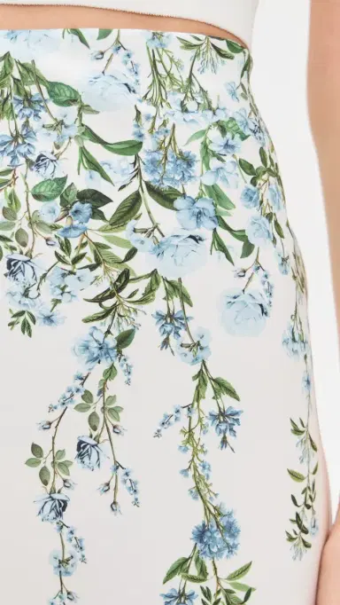 ALICE + OLIVIA Maeve Midi Slip Skirt Fresh Air Carolina Blue | Thumbnail 6 ALICE + OLIVIA Maeve Midi Slip Skirt Fresh Air Carolina Blue | Thumbnail 6