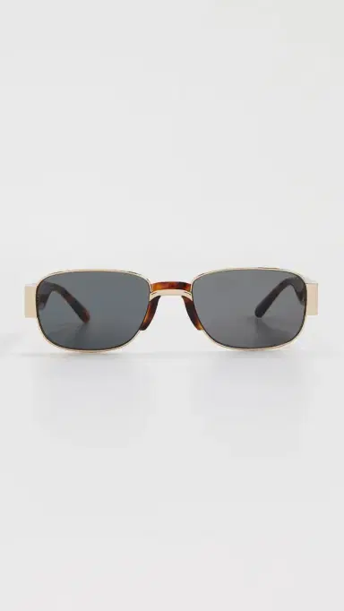 Dries Van Noten Aviator Sunglasses Yellow Gold/Tortoiseshell/Grey One Size | Thumbnail 2 Dries Van Noten Aviator Sunglasses Yellow Gold/Tortoiseshell/Grey One Size | Thumbnail 2