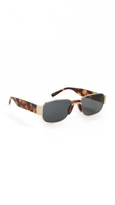 Dries Van Noten Aviator Sunglasses Yellow Gold/Tortoiseshell/Grey One Size | Thumbnail 6 Dries Van Noten Aviator Sunglasses Yellow Gold/Tortoiseshell/Grey One Size | Thumbnail 6