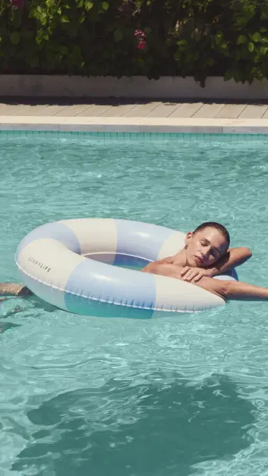 SunnyLife Slim Tube Pool Ring Med Blue One Size | Thumbnail 5 SunnyLife Slim Tube Pool Ring Med Blue One Size | Thumbnail 5