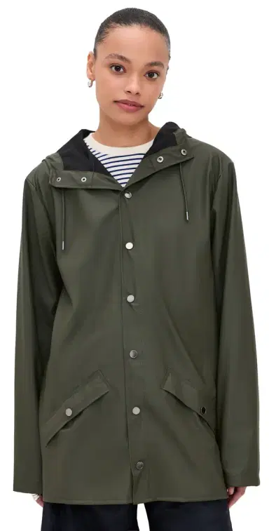 Rains Rain Jacket Green | Thumbnail 1 Rains Rain Jacket Green | Thumbnail 1