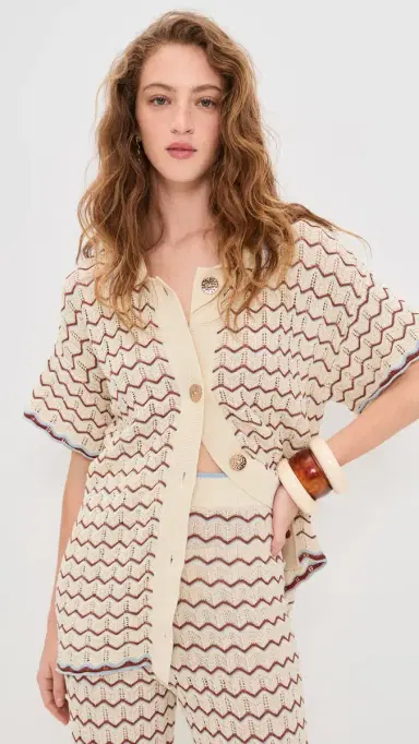 Cara Cara Hayes Shirt Zigzag Multi | Thumbnail 2 Cara Cara Hayes Shirt Zigzag Multi | Thumbnail 2