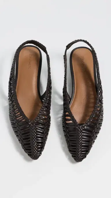 Madewell Harper Woven Slingbacks Dark Carob 5 | Thumbnail 5 Madewell Harper Woven Slingbacks Dark Carob 5 | Thumbnail 5