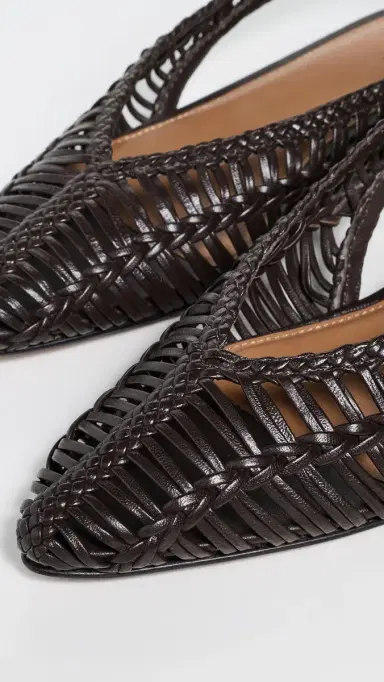 Madewell Harper Woven Slingbacks Dark Carob 5 | Thumbnail 6 Madewell Harper Woven Slingbacks Dark Carob 5 | Thumbnail 6