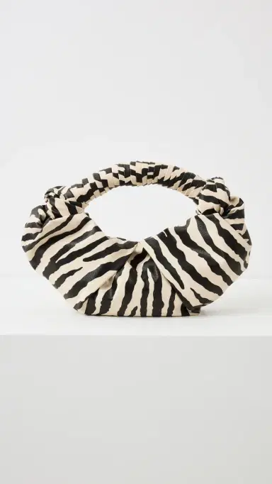 SIMONMILLER Faux Leather Lopsy Bag Zebra Print One Size | Thumbnail 2 SIMONMILLER Faux Leather Lopsy Bag Zebra Print One Size | Thumbnail 2