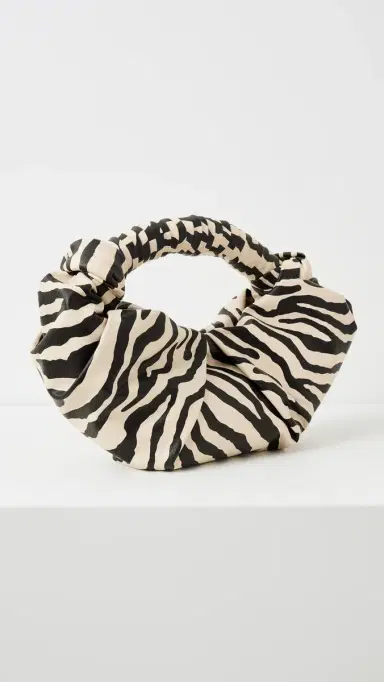 SIMONMILLER Faux Leather Lopsy Bag Zebra Print One Size | Thumbnail 4 SIMONMILLER Faux Leather Lopsy Bag Zebra Print One Size | Thumbnail 4
