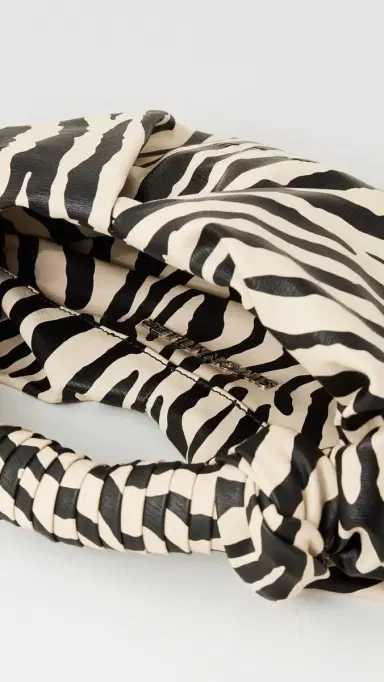 SIMONMILLER Faux Leather Lopsy Bag Zebra Print One Size | Thumbnail 6 SIMONMILLER Faux Leather Lopsy Bag Zebra Print One Size | Thumbnail 6