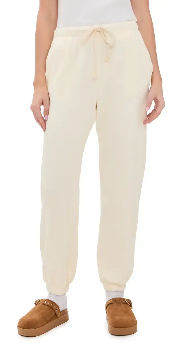 The Eco Terry Sweatpants Creme The Eco Terry Sweatpants Creme