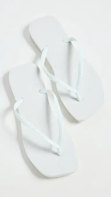 Havaianas Slim Square Flip Flops White 6 | Thumbnail 2 Havaianas Slim Square Flip Flops White 6 | Thumbnail 2