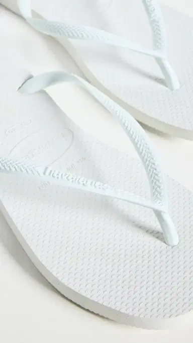 Havaianas Slim Square Flip Flops White 6 | Thumbnail 5 Havaianas Slim Square Flip Flops White 6 | Thumbnail 5