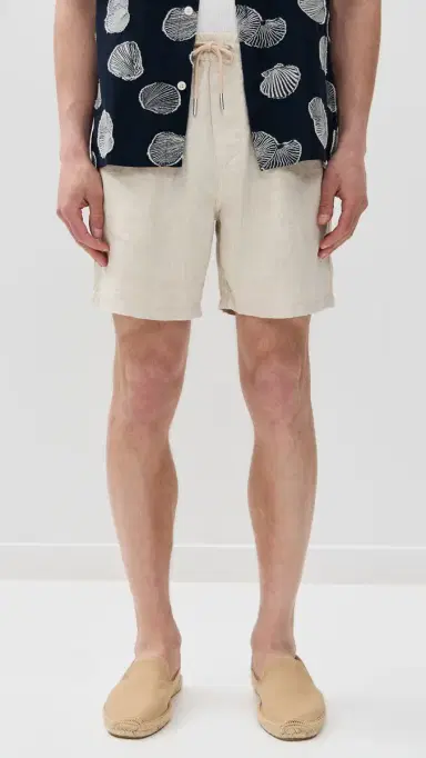 NN07 Gregor Drawstring Linen Shorts 6 Oat L | Thumbnail 2 NN07 Gregor Drawstring Linen Shorts 6 Oat L | Thumbnail 2