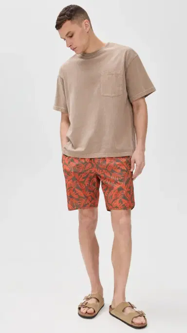 Fair Harbor The Anchor Swim Trunks 8 Orange eaves | Thumbnail 5 Fair Harbor The Anchor Swim Trunks 8 Orange eaves | Thumbnail 5